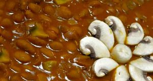پخش خوراک لوبیا چیتی با قارچ